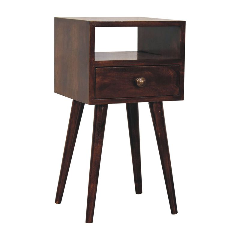 Artisan Furniture Solid Wood Mini California Walnut Bedside
