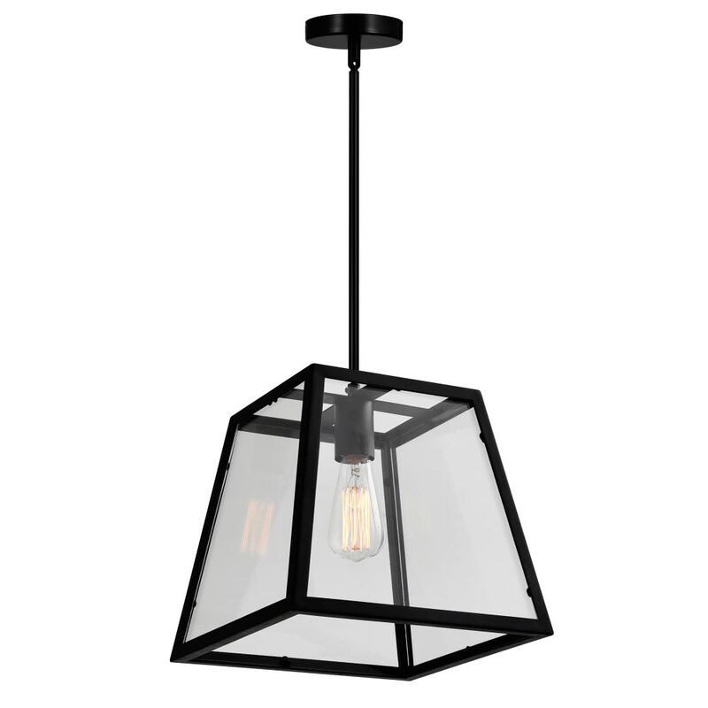 Alyson 1 Light Down Mini Pendant With Black Finish
