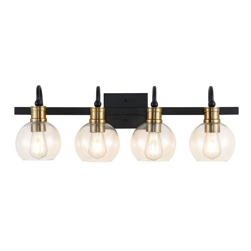 Marais Iron/Glass Rustic Vintage LED Vanity Light