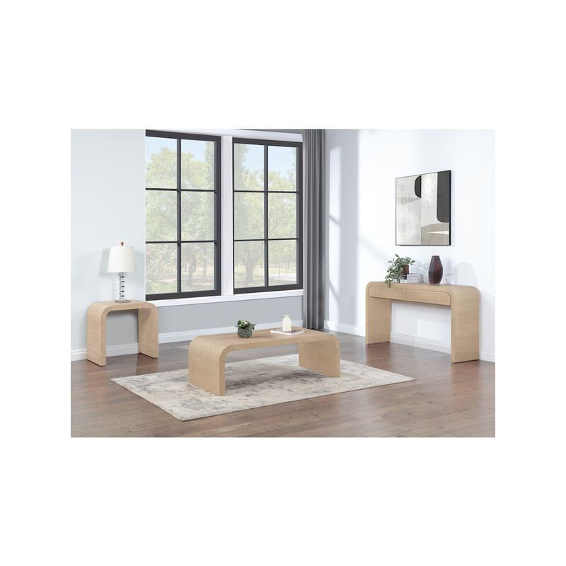 Meridian Furniture Cresthill White Oak Coffee Table