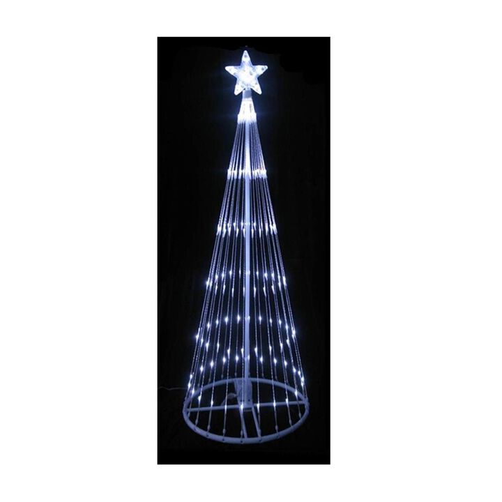 Northlight  6 ft. LED Lighted Show Cone Christmas Tree Outdoor Decoration, Pure