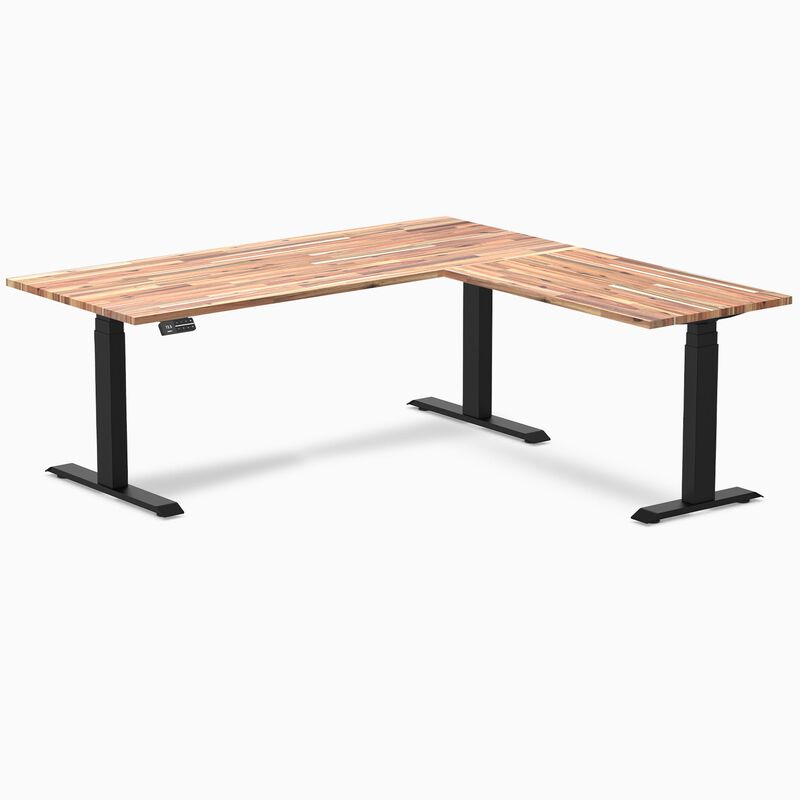 Desky Softwood L-Shape Sit Stand Desk image number 8