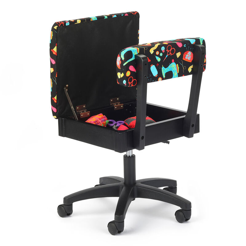 Hydraulic Sewing Chairs: Black Notions Print image number 3