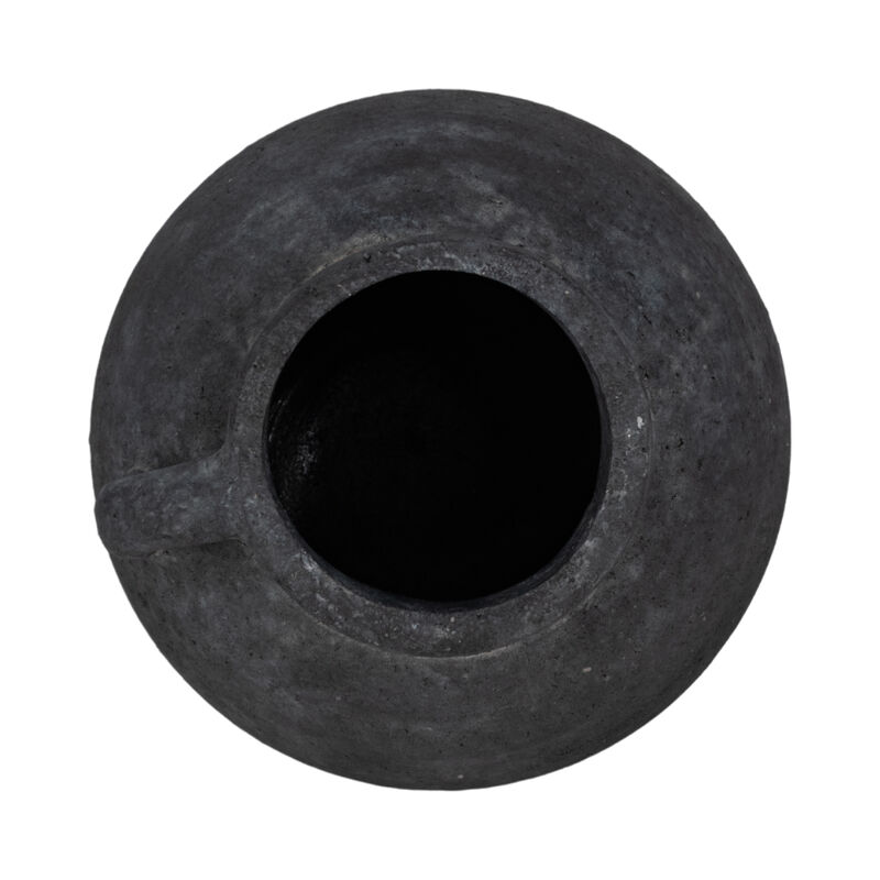10" Bulbous Jug With Handle, Black image number 5
