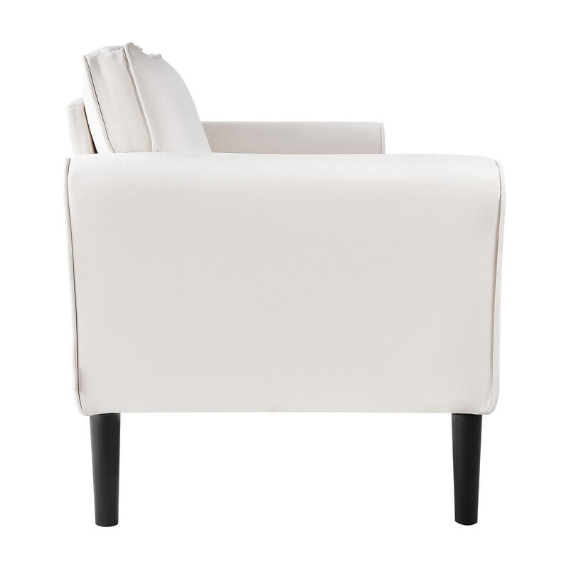 Velvet Loveseat Sofa, 2-Seater Couch for Living Room, Bedroom & Apartment image number 9