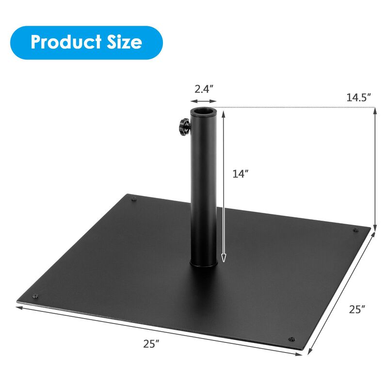 40 lbs Square Umbrella Base Stand for Backyard and Patio Umbrella Stability