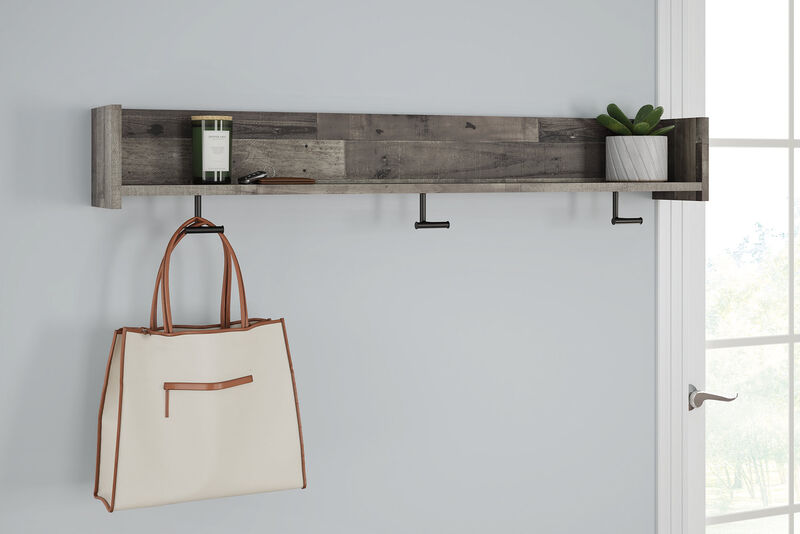 Neilsville Wall Mounted Coat Rack with Shelf image number 1