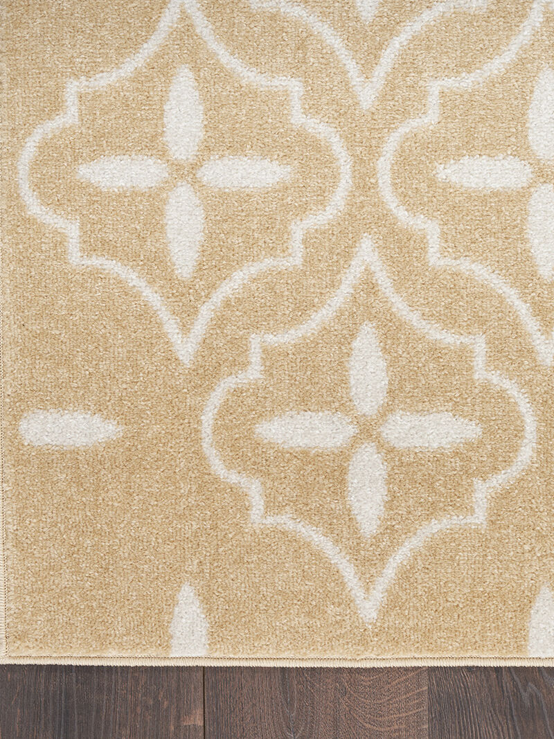 Nourison Essentials NRE04 Beige/Ivory 2'2" x 7'6" Rug image number 4