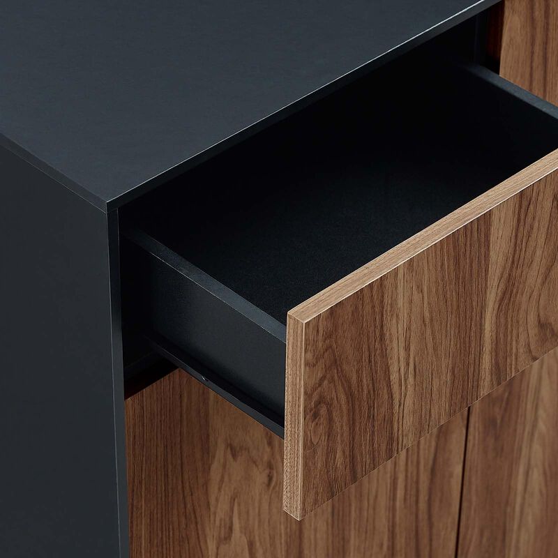 Modway EEI-6597-BLK-WAL Holden 47&rdquo; Sideboard, Black Walnut image number 5