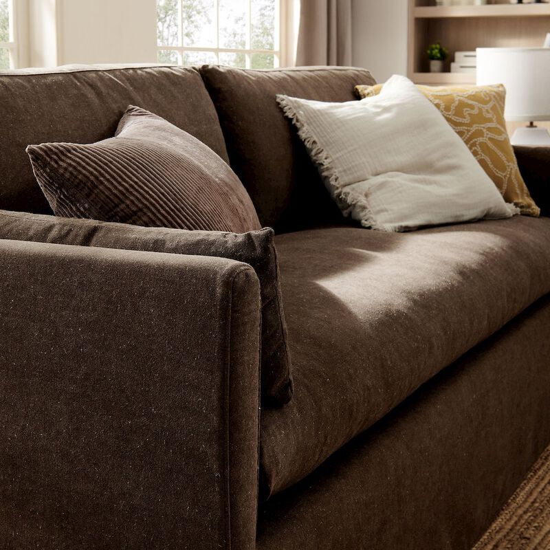 Wellfleet 85" Slipcovered Fabric Sofa image number 9