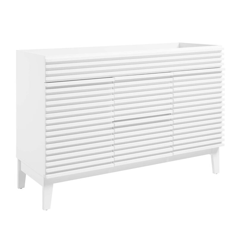 Modway Render 47" MDF and Particleboard Bathroom Vanity Cabinet in White image number 0