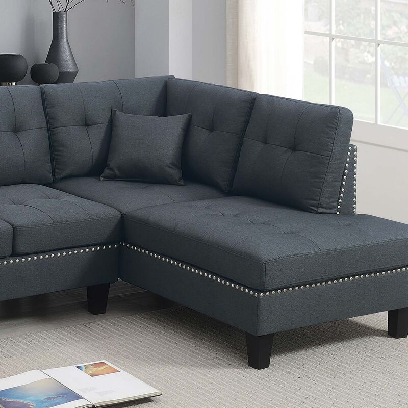 Wudrof Nailhead Trim L‑Shape Sectional Sofa image number 2