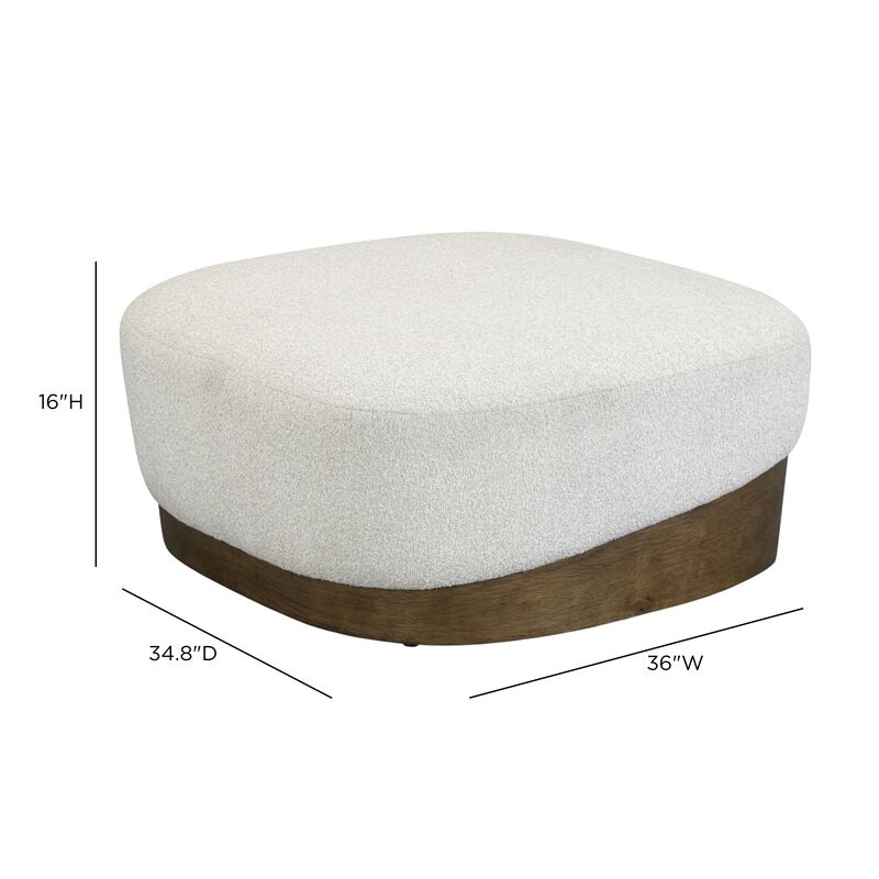 Domina Kale Green Boucle Ottoman image number 7