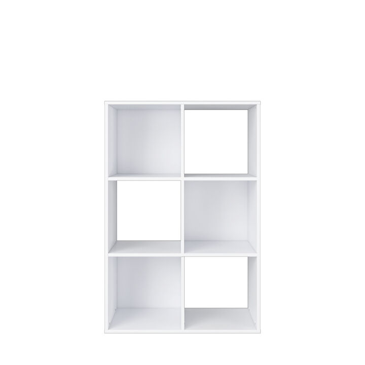 34.96 in. Tall Wood 3-Shelf Etagere Bookcase