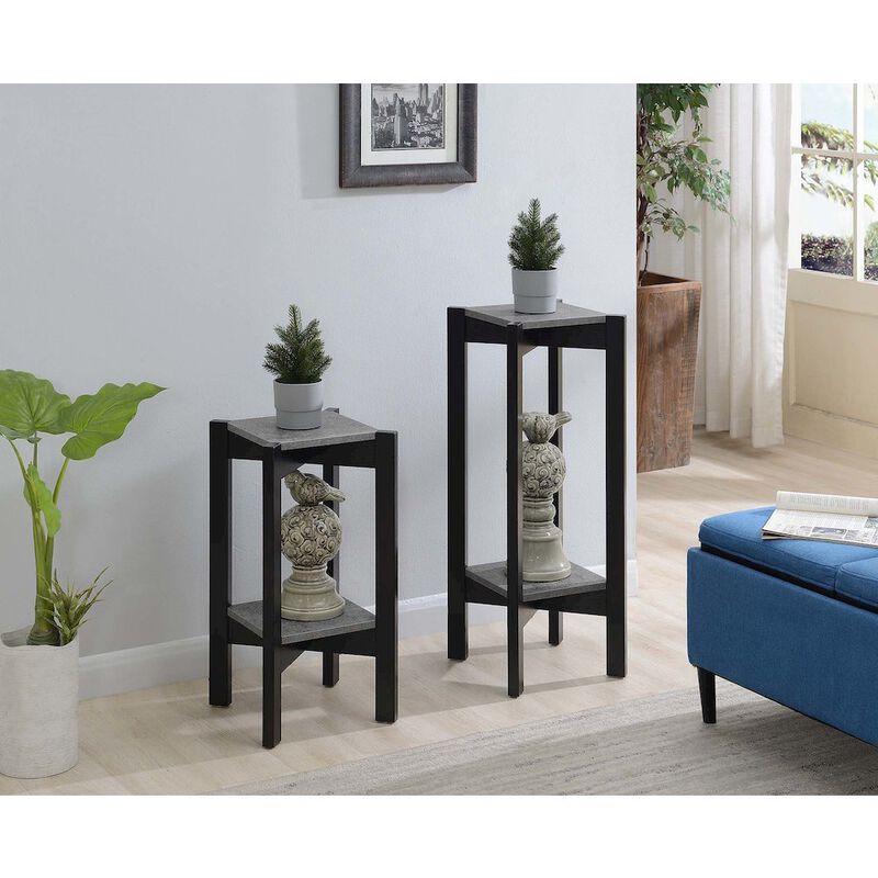 Convience Concept, Inc. Planters & Potts Deluxe Square 2 Tier Plant Stand