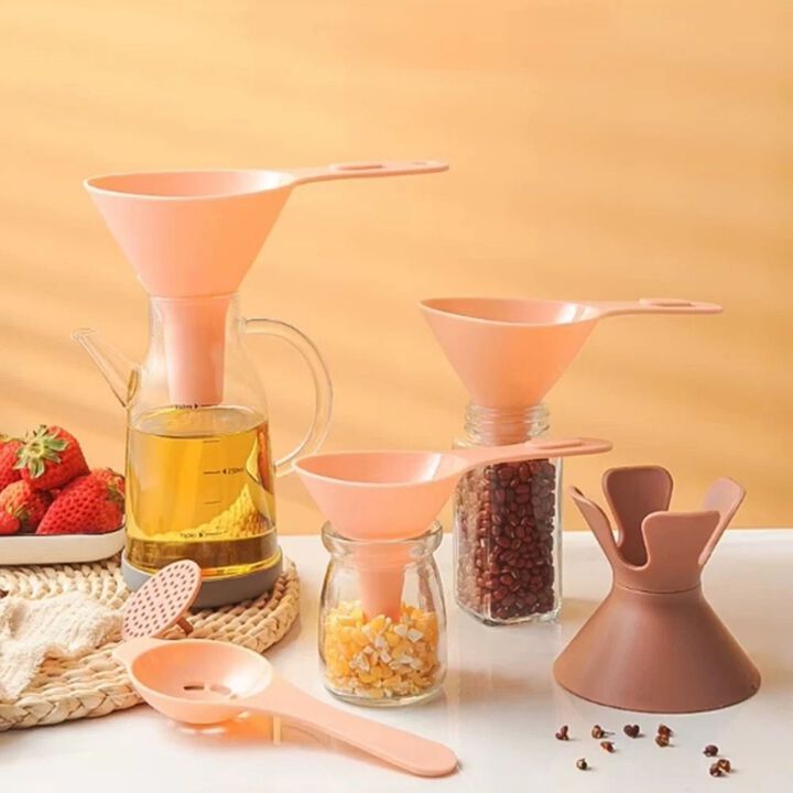 6-in-1 Reusable Kitchen Funnel Set