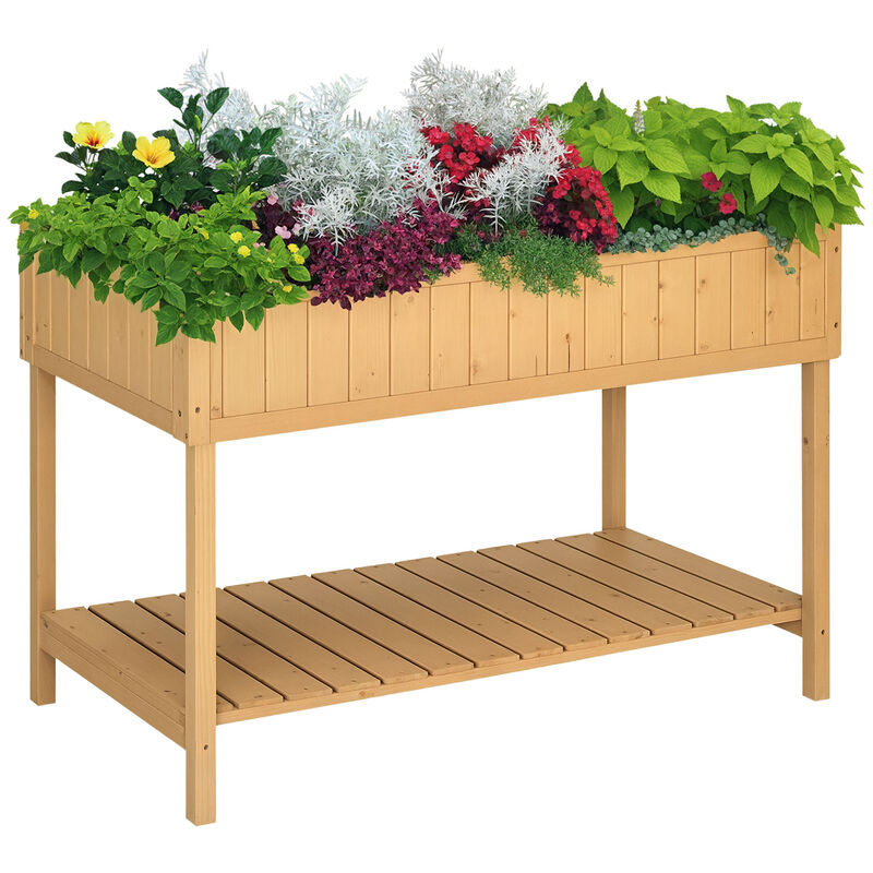 Hivvago Raised Herb and Vegetable Garden Bed with 8 Pockets image number 0