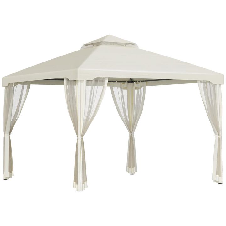 Hivvago 9.6x9.6 Outdoor Gazebo Canopy with Steel Frame