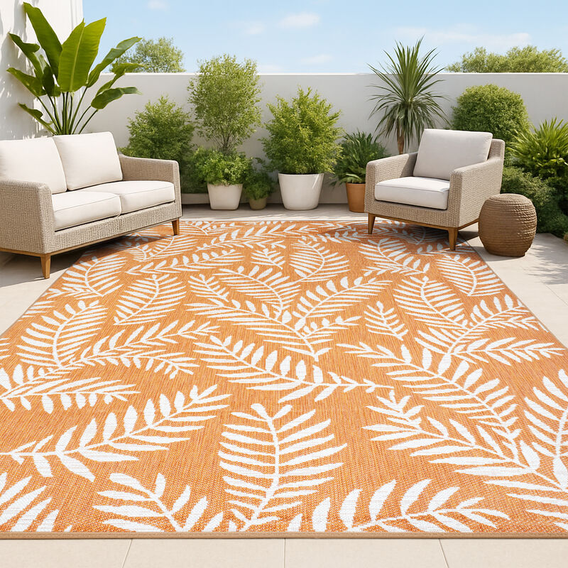 Nevis Palm Frond Indoor/Outdoor Area Rug