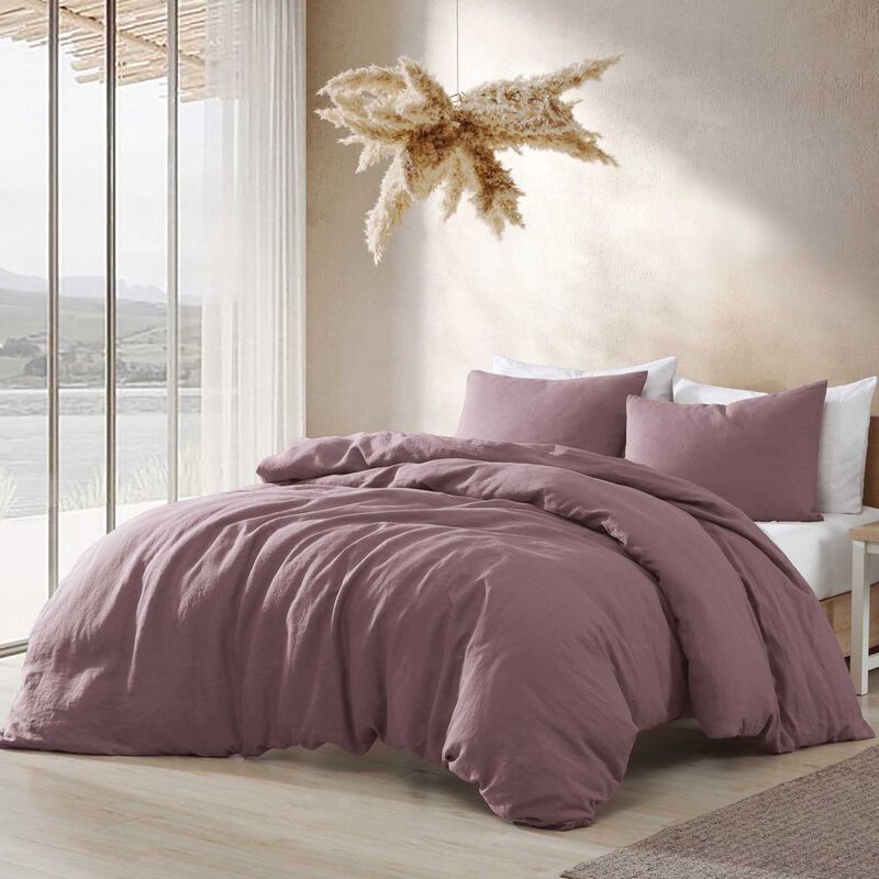 Fig Washed Linen 4 pc Queen image number 1