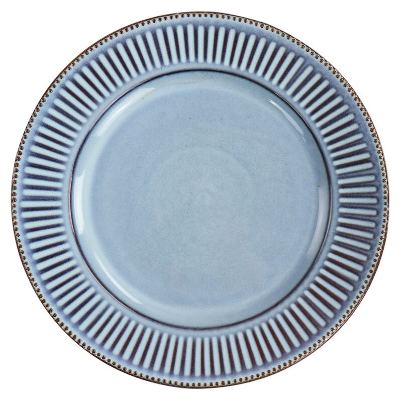 Gibson Elite Mendocino 16 Piece Stoneware Dinnerware Set in Blue