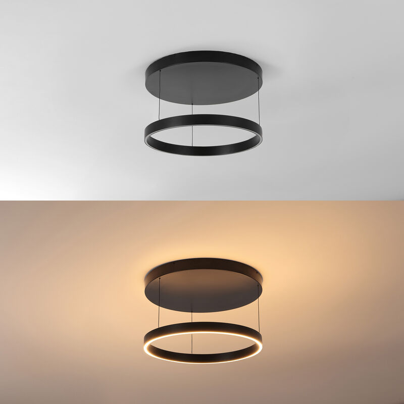 Jense Minimalist Modern Metal Adjustable Dimmable Ring LED Pendant