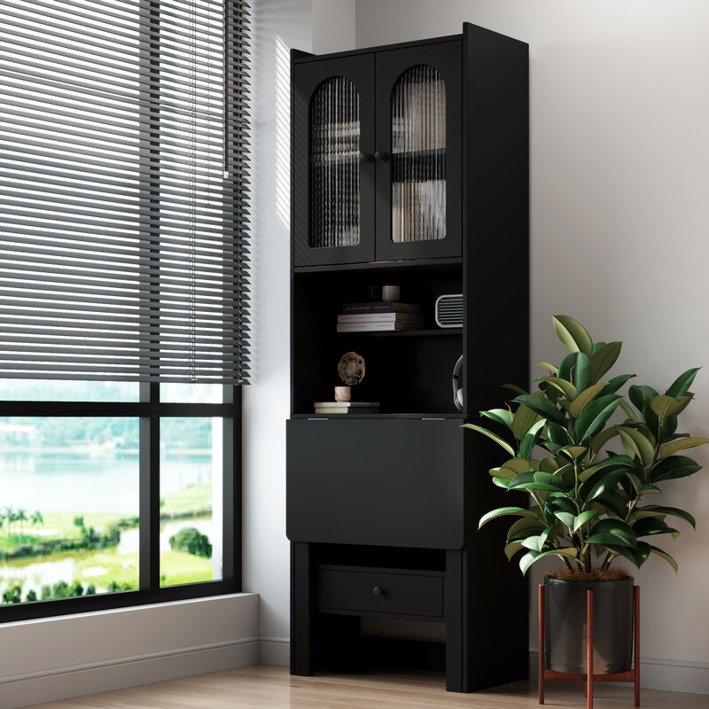Gwafto Fold-Out  Desk Cabinet image number 2