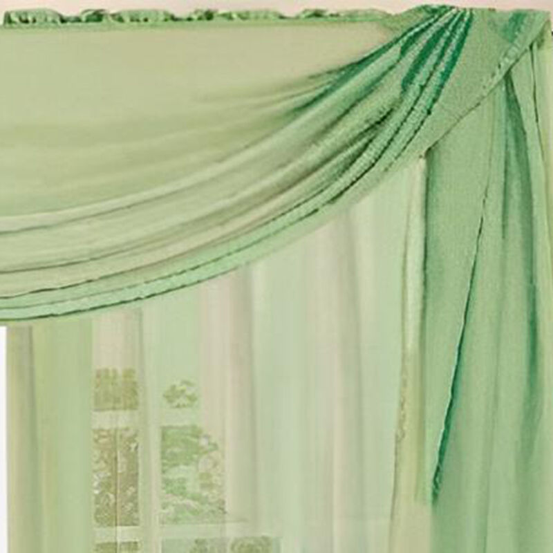 RT Designers Celine Sheer Rod Pocket Top Panel 60" x 90" Sage