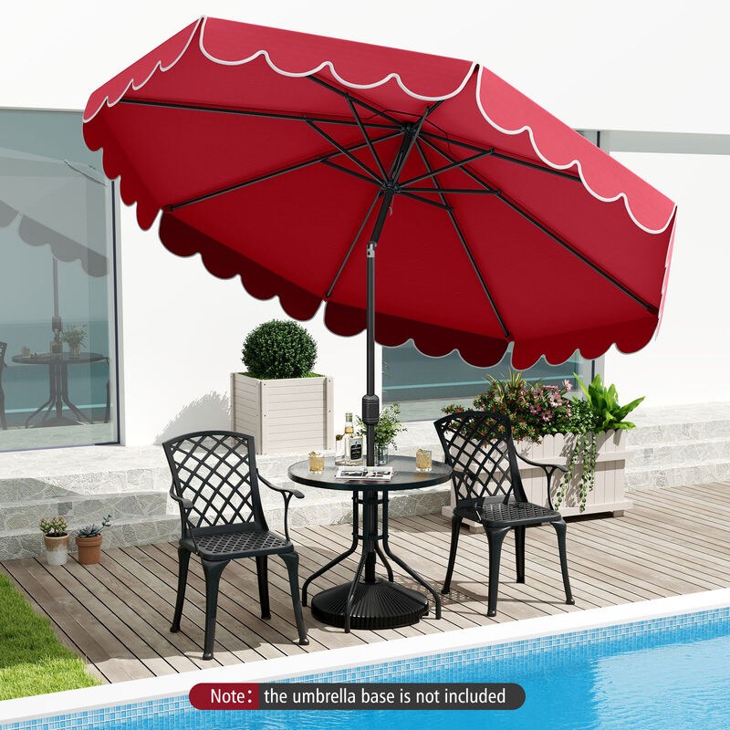 Outdoor Crank Tilt Umbrella &ndash; Adjustable Market Shade for Patio or Backyard image number 5