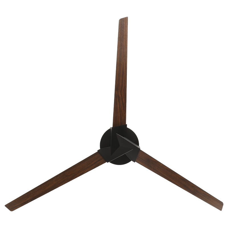 70" Modern Black Reversible Dimmable Large Ceiling Fan with Light and Remote image number 6