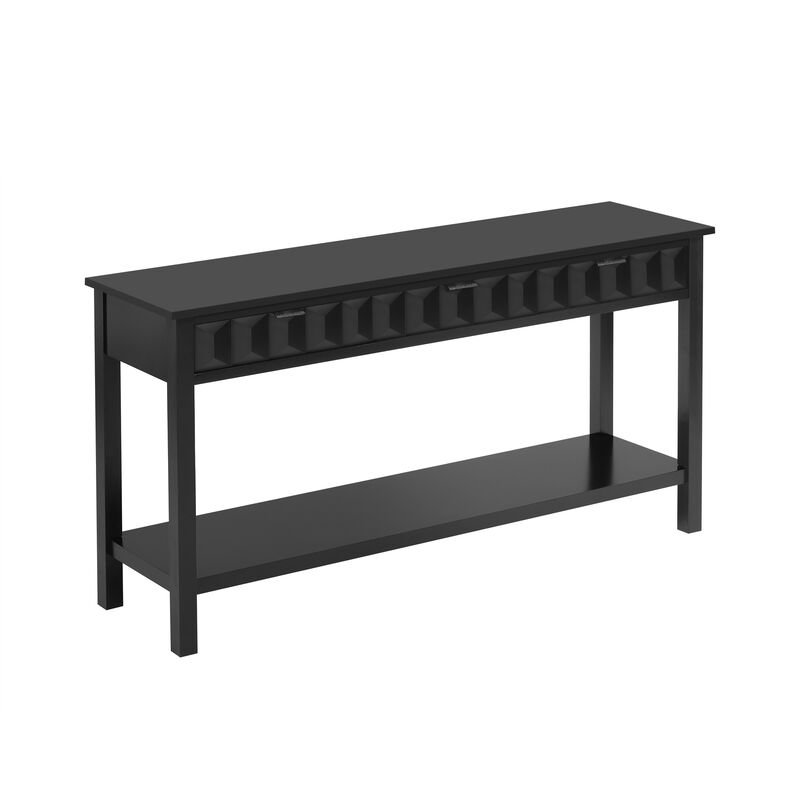 Merax Modern Stylish Console Table with 3 Drawers