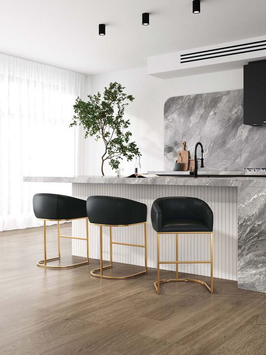 Louvre Black Barstools (Set of 3)