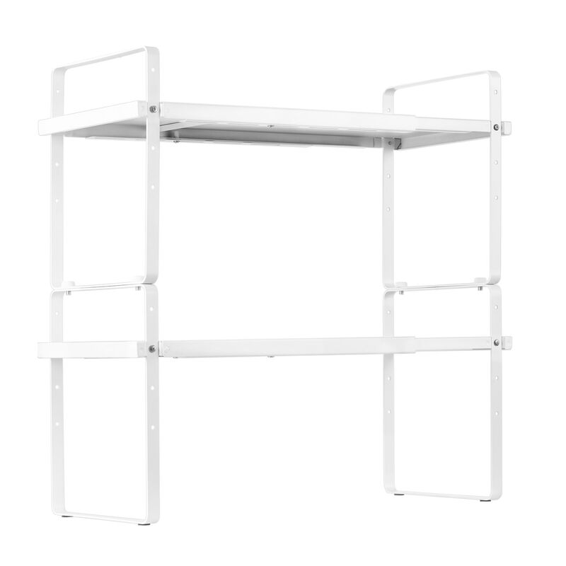 2-Tier Cabinet Organizer Shelf Steel Counter Spice Rack for Kitchen image number 8