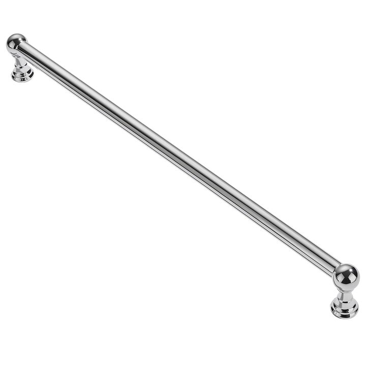 ZAUYX 1 Pack 18 Inch Hole Center Appliance Pulls Polished Chrome Cabinet pulls Solid Heavy Duty Drawer Handles Dresser Handles C
