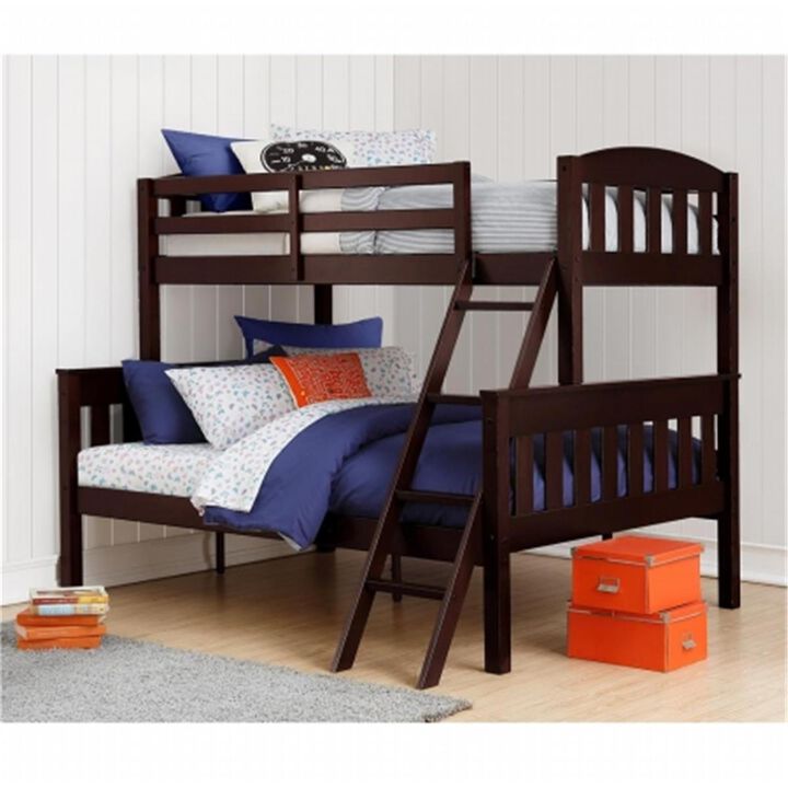 Dorel Living  DHP Airlie TwinOverFull Bunk Bed with Ladder