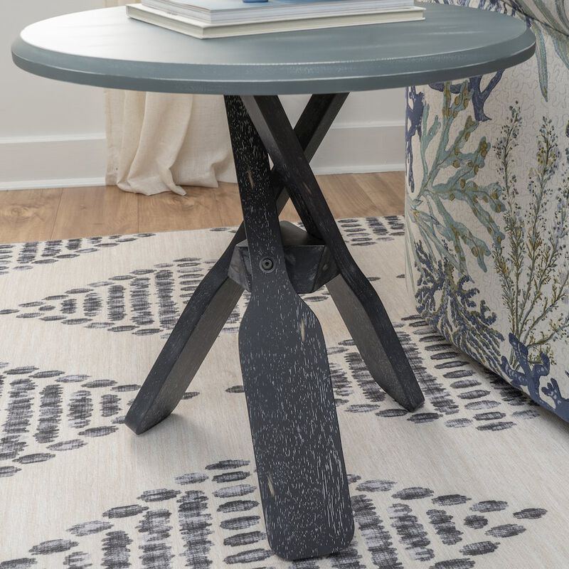 Linon Omar Side Table Grey image number 3