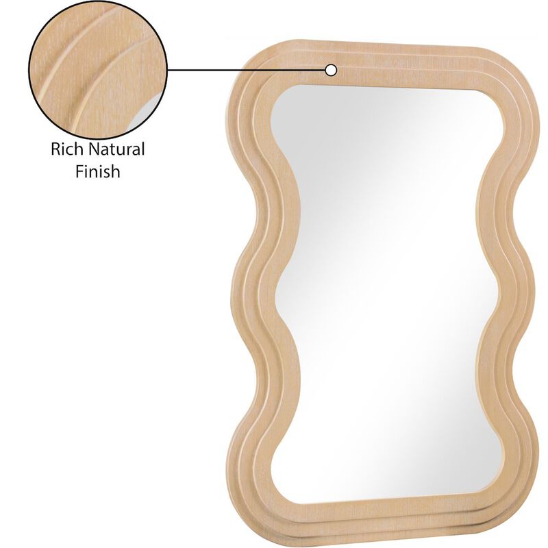 Meridian Furniture Bellagio Black Oak Veneer Mirror