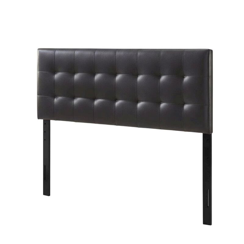 Upholstered Vinyl Queen Headboard with Padded Design and Durable Finish image number 0