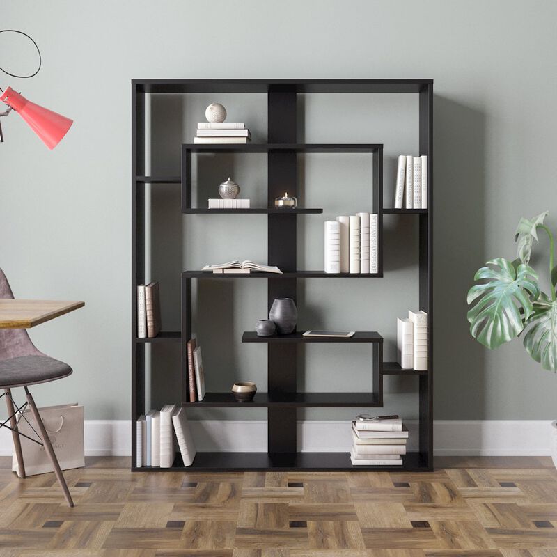 Decorotika Esteban 61'' Tall Bookcase - Black
