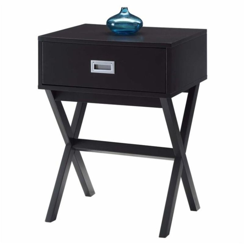 Hivvago Modern 1-Drawer Bedside Table Nightstand End Table