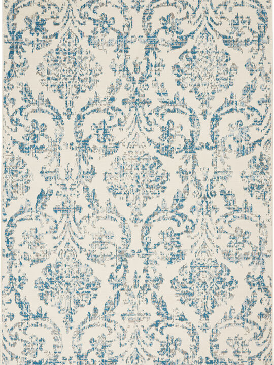 Jubilant JUB09 Ivory/Blue 4' x 6' Rug