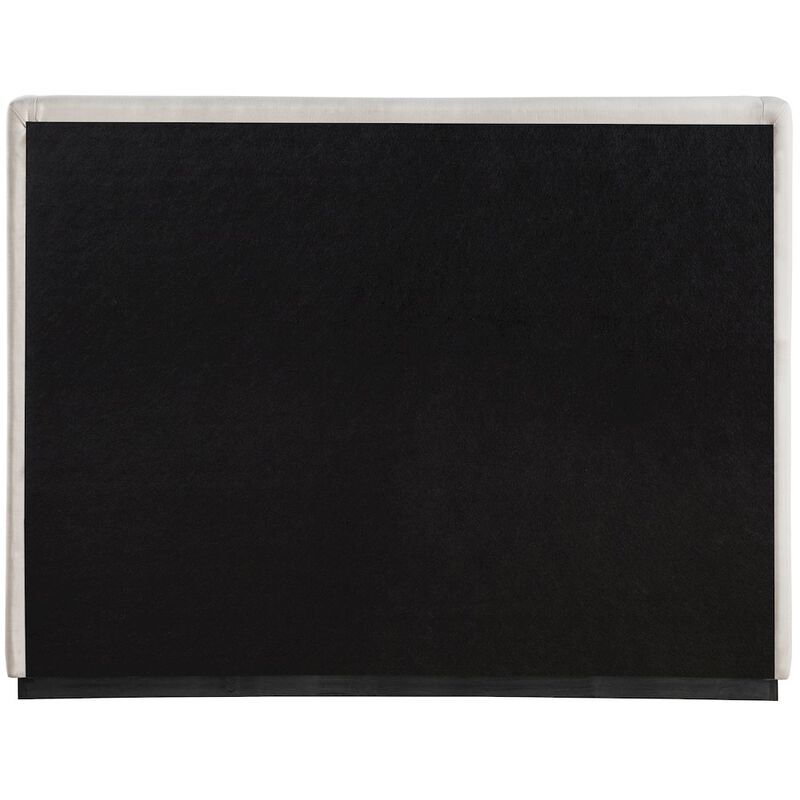 Meridian Furniture Flynn Beige Linen Textured Fabric Queen Bed