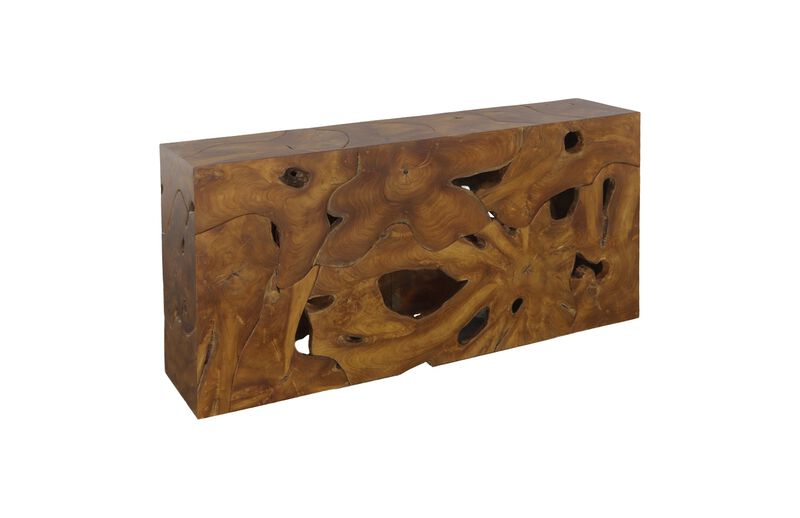 Teak Slice Console