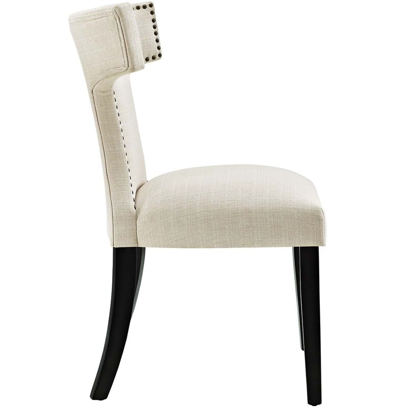 Curve Dining Side Chair Fabric Set of 2 image number 2