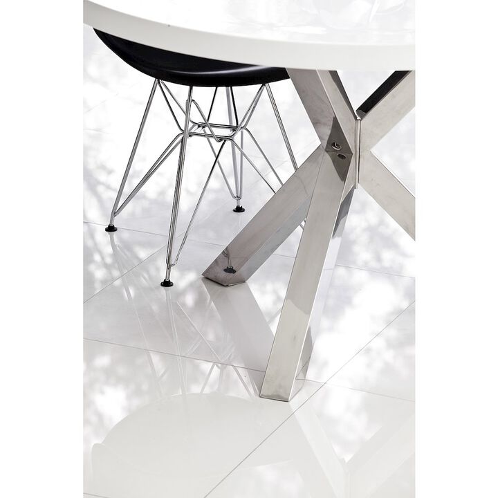 Pangea Home Remi Dining Table White