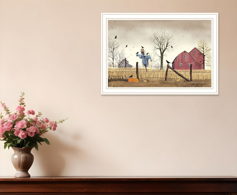 HomeRoots After the Harvest White Framed Wall Art image number 1