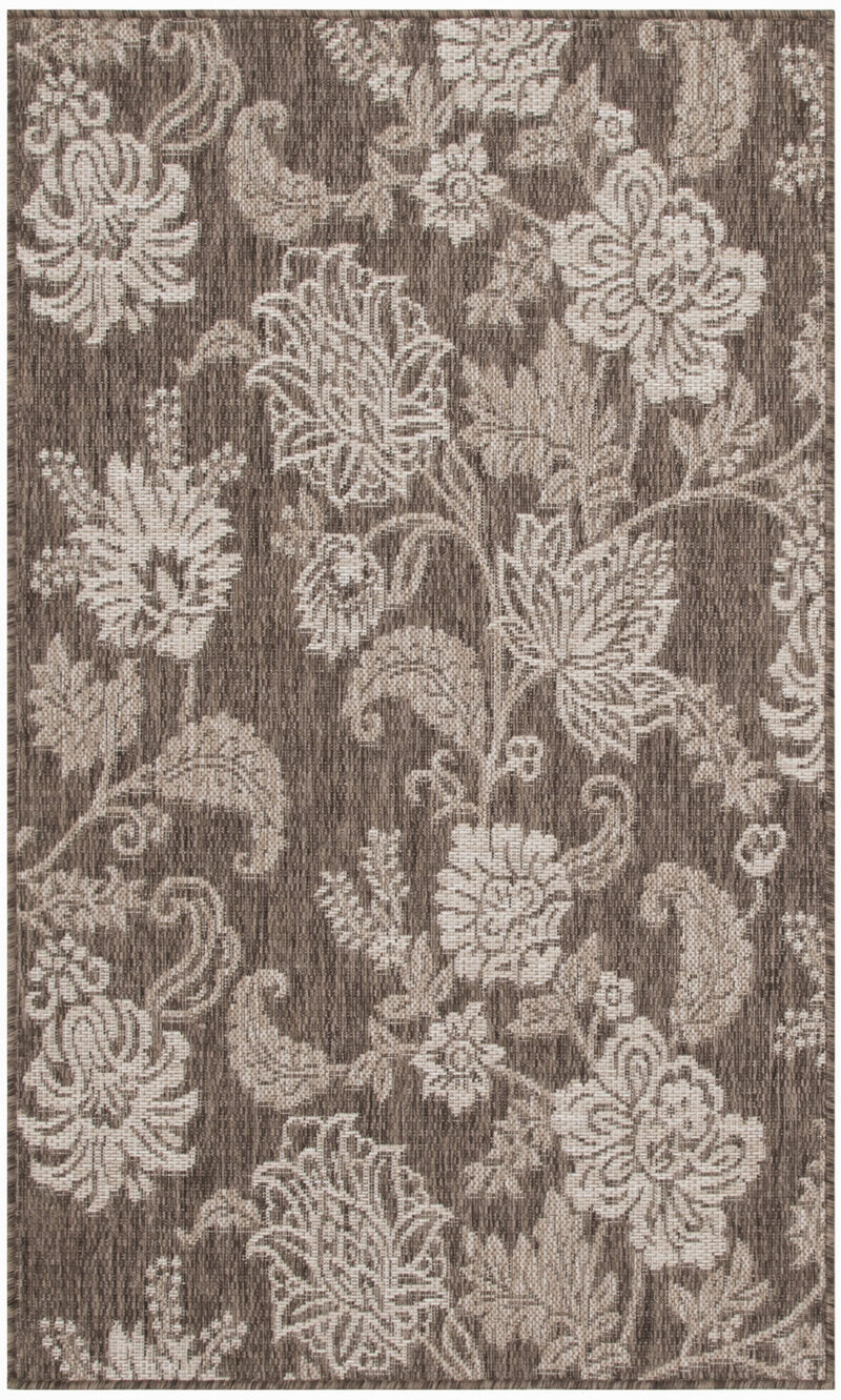 HomeRoots Floral Indoor Outdoor Area Rug image number 0