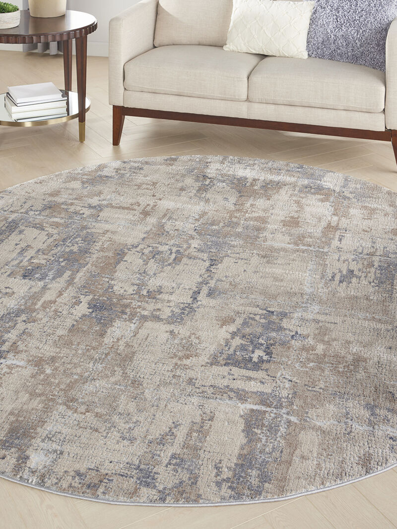 Rustic Textures RUS06 Beige/Gray 7'10" x 10'6" Rug