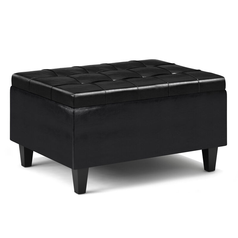 Simpli Home Harrison Small Coffee Table Storage Ottoman image number 0