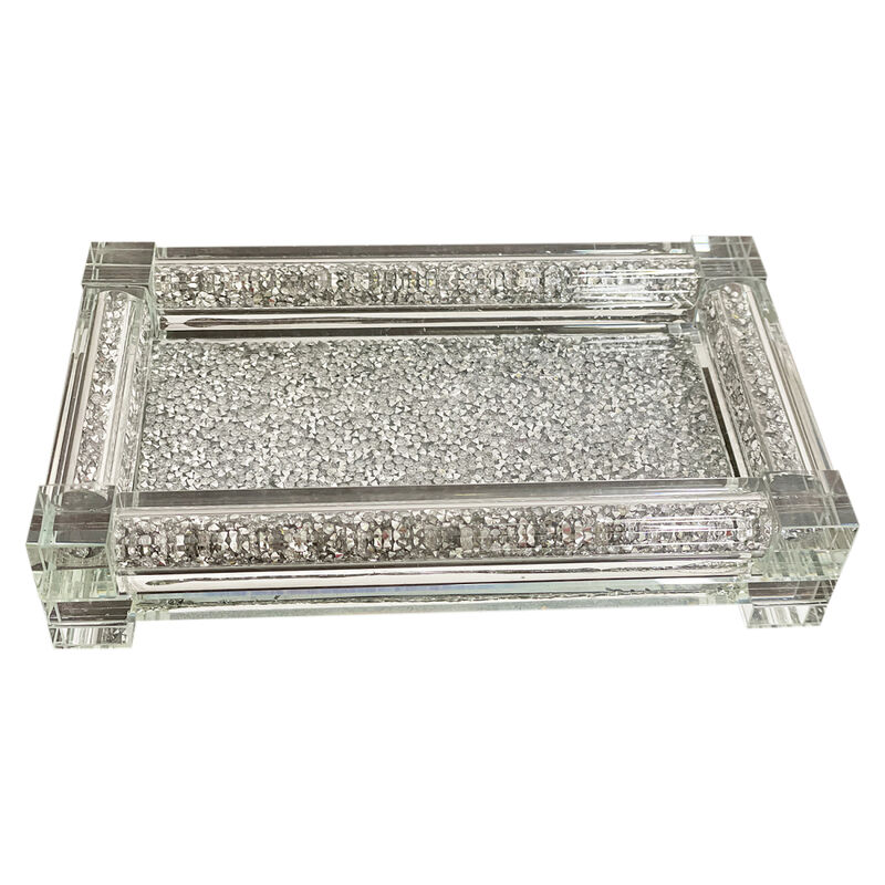 Exquisite Small Glass Tray in Gift Box